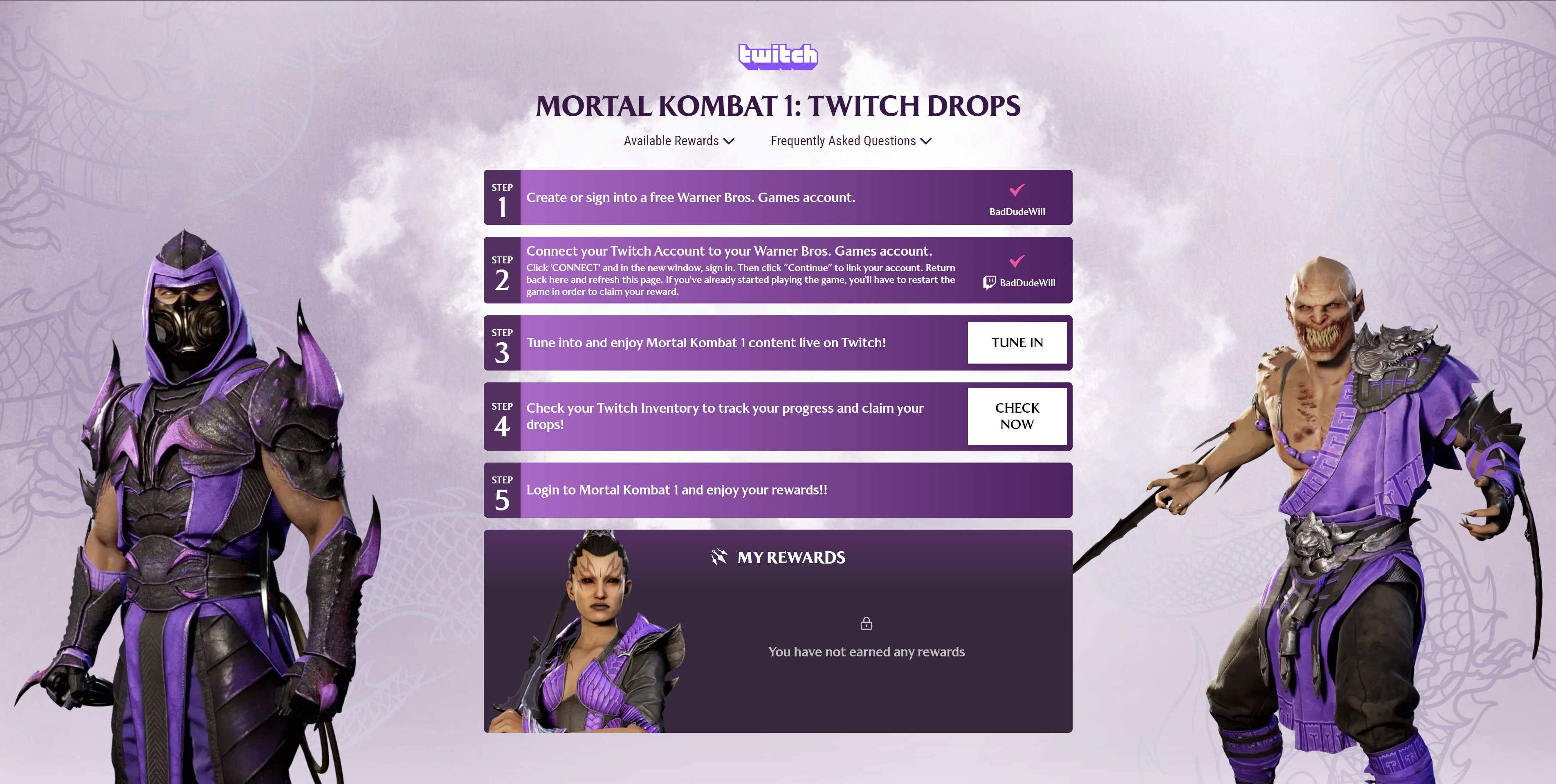 Twitch Drops Announced for Mortal Kombat 1 | Test Your Might